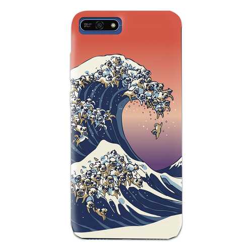 Чехол СМАКС The Great Wave of Pug для Huawei Honor 7A (2018)
