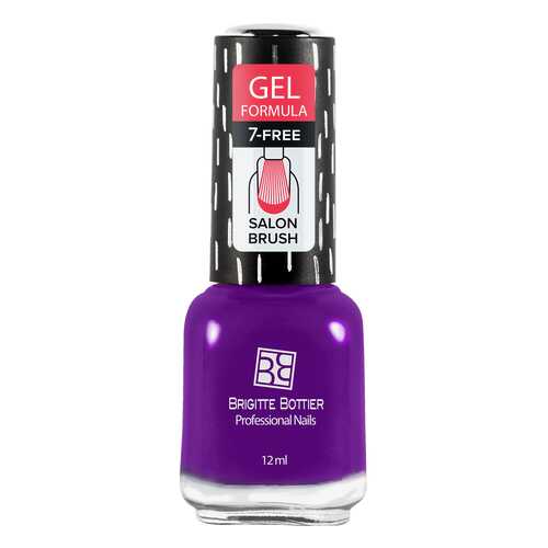 Лак с гелевым эффектом Brigitte Bottier Gel Formula тон 71 фиолетово-баклажановый, 12 мл