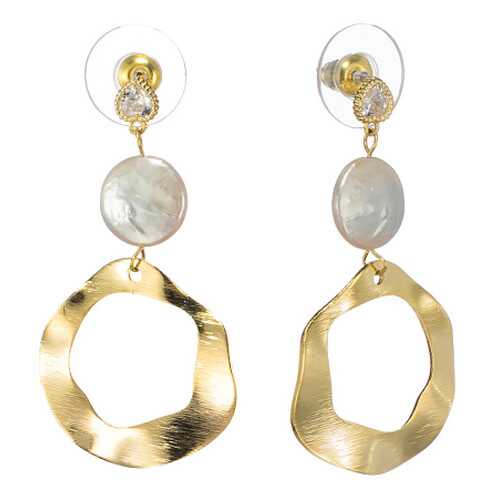 Серьги Corona Style B005E1126010 золотистые