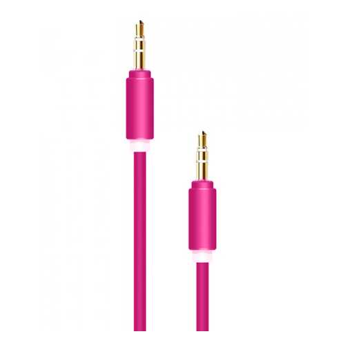 Кабель AUX Nuobi Color Pink