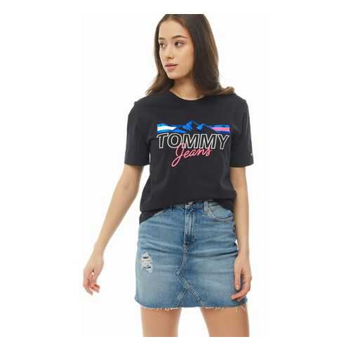 Футболка женская Tommy Jeans DW0DW07533 BBU черная 2XS