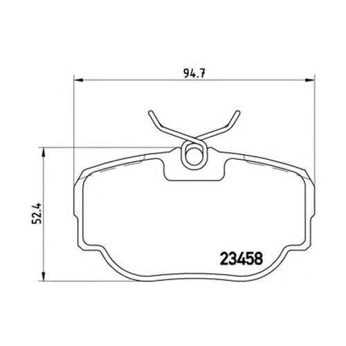 Комплект тормозных колодок Brembo P44009