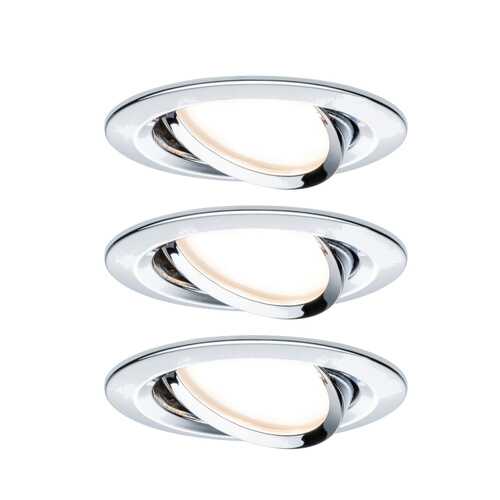 Светильник встраиваемый, комплект Nova Coin 3stepdim LED 3x6,5 93488