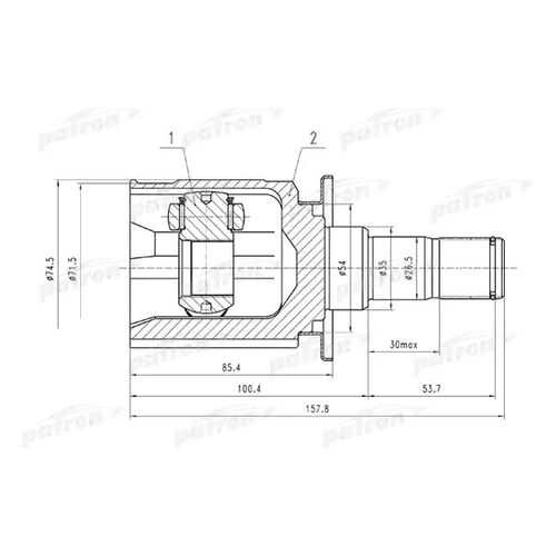 Шрус PATRON PCV1526