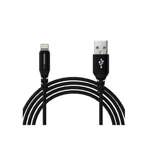 Кабель Amazingthing SupremeLink MFi Power Max USB-iP Black 4m 2.4A