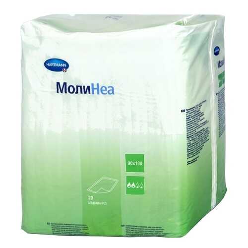 Впитывающие пеленки MoliNea 90 см х 180 см 130 г/м2 20 шт.