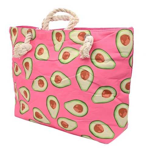 Пляжная сумка Beautybag Авокадо розовая