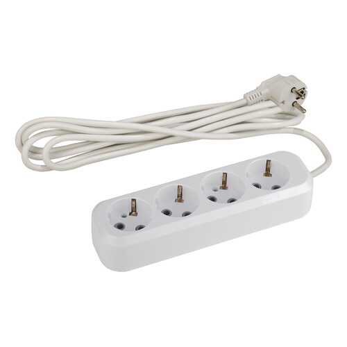 Удлинитель ЭРА UX-4e-3m, 4 розетки, 3 м, White