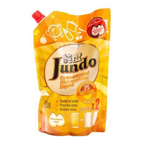 Гель Jundo Juicy Lemon эко для мытья посуды и детских принадлежностей 800 мл