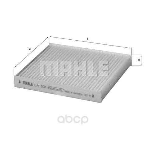 Фильтр воздушный салона Mahle/Knecht LA531