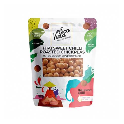 Нут жареный со вкусом сладкого тайского чили EcoVida 100 г