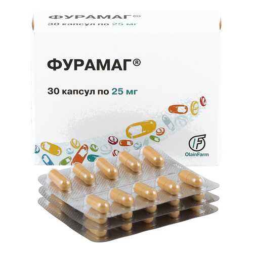 Фурамаг капсулы 25 мг 30 шт.