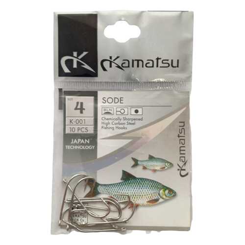 Рыболовные крючки Kamatsu Sode №4, 10 шт.