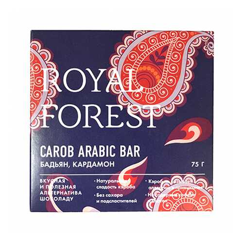 Шоколад Royal Forest Арабский с бадьяном и кардамоном 75г