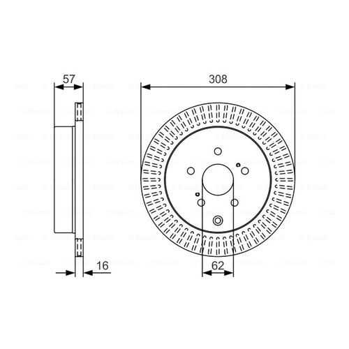 Тормозной диск Bosch 0986479T16
