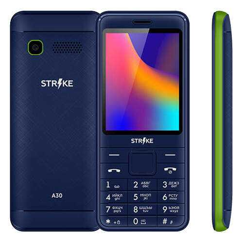 Мобильный телефон STRIKE A30 Blue/Green