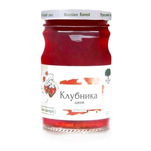 Джем Русский лес Клубника Премиум, 220 гр