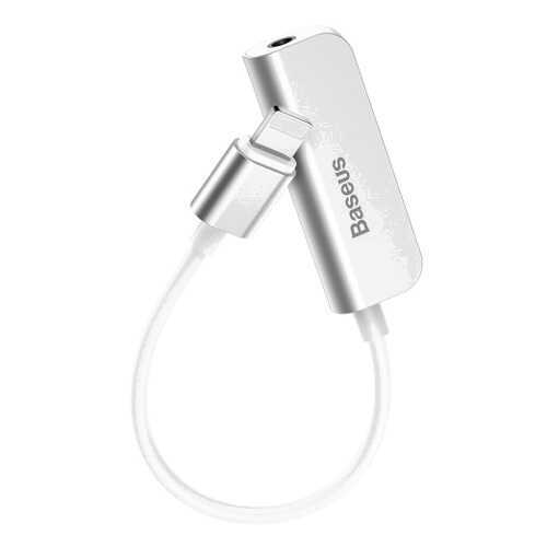 Адаптер Baseus Audio Converter Lightning Male to 3.5mm + Lightning L50 White