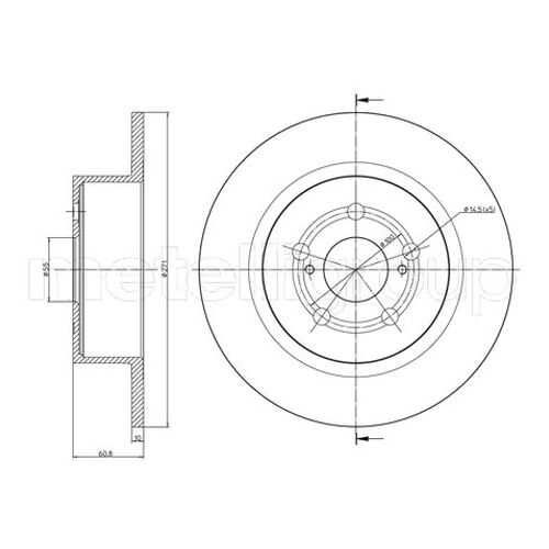 Тормозной диск METELLI 23-0856C
