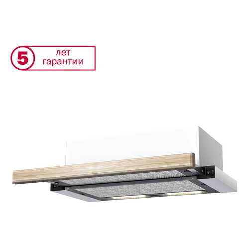 Вытяжка встраиваемая KRONAsteel Kamilla 600 Wood 2M White/Beige