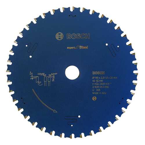 Диск по дереву Bosch EXP SL 190x20-40T 2608643056
