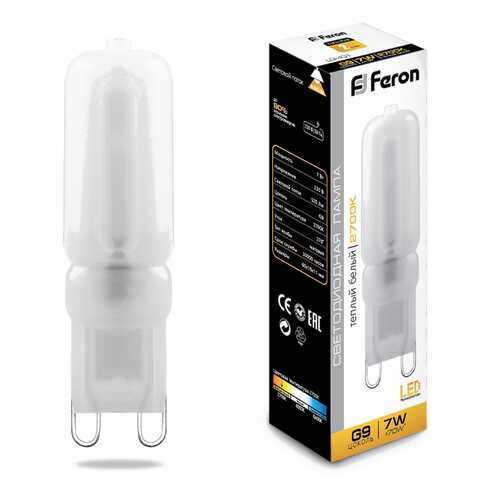 Лампа светодиодная филамент Feron LB-431 7W G9 2700K