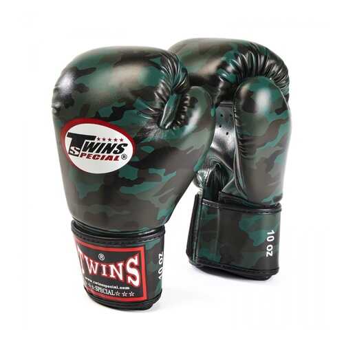 Боксерские перчатки Twins FBGVS3-ML FANCY BOXING GLOVES темно-зеленые