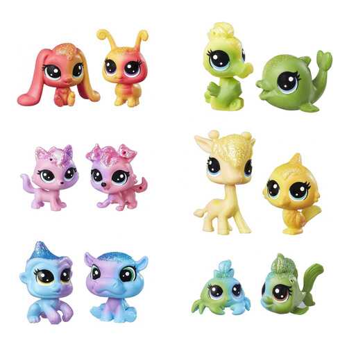 Игровой набор Littlest Pet Shop Hasbro Радужная колллекция 2 радужных пета C0794