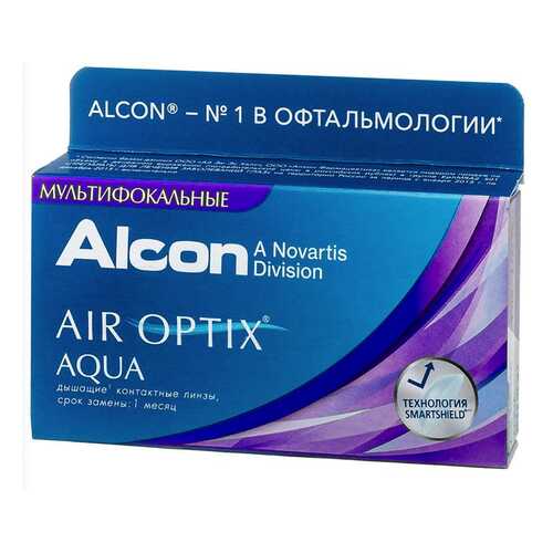 Контактные линзы AirOptix HydraGlyde for Multifocal 3 шт. PWR -7,00, R 8.6, Аддидация=L