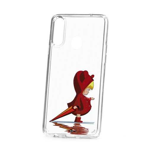 Чехол Samsung Galaxy A20S Kruche Print Девочка с зонтом