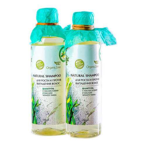 Шампунь Organic Zone с АНА-кислотами Для роста и против выпадения волос