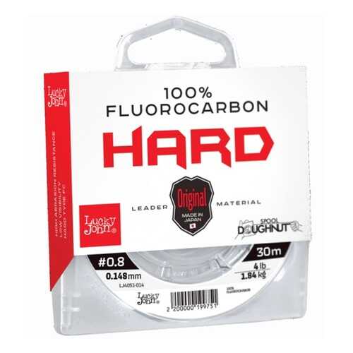 Леска монофильная Lucky John Fluorocarbon Hard 0,15 мм, 30 м, 1,84 кг
