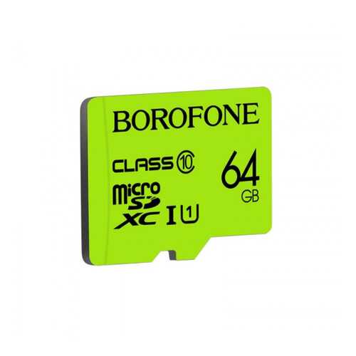 Карта памяти Borofone 64GB microSD Card Class 10 Green