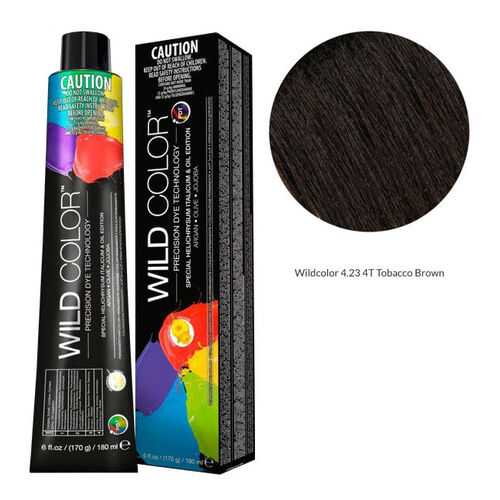 Wildcolor - Стойкая крем-краска Permanent Hair Color 4.23 4T Табачно-коричневый 180 мл