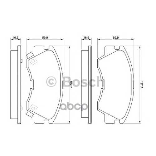 Комплект тормозных колодок Bosch 0986460978