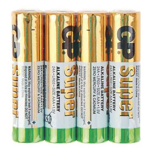 Батарейка GP Super alkaline AAA LR03-4P 24ARS-2SB4 4 шт