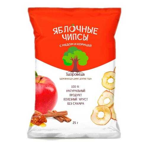Чипсы Здороведа яблочные с медом и корицей 25 г