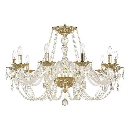 Люстра хрустальная 1601/10/300 G Bohemia Ivele Crystal