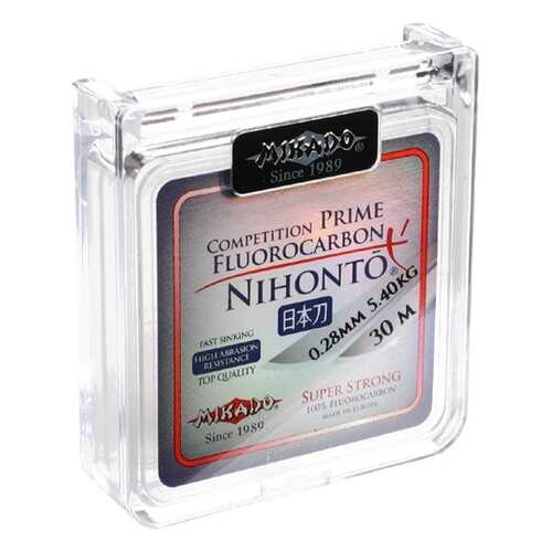 Леска монофильная Mikado Nihonto Fluorocarbon Prime 0,28 мм, 30 м, 5,4 кг