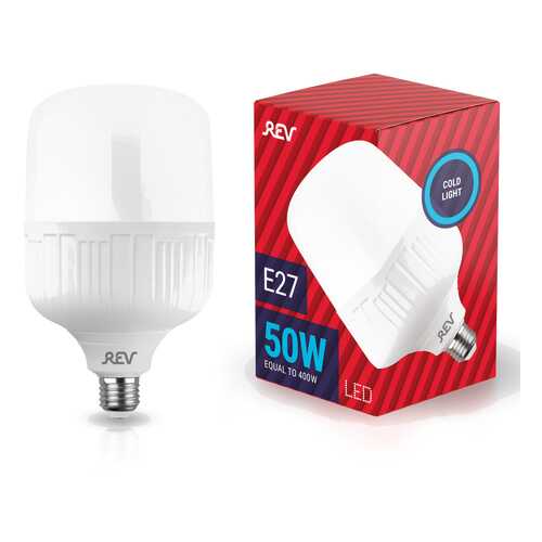 Лампа светодиодная REV T125 E27 50W 6500К, PowerMax, дневной свет