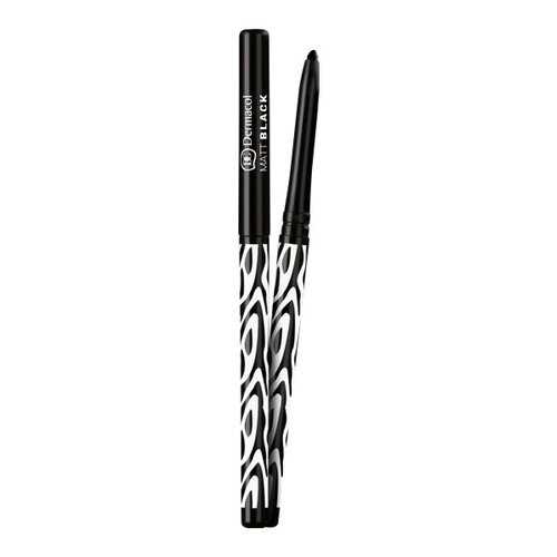 Автоматический карандаш для глаз Dermacol Matt Black Матовый Черный (*60)
