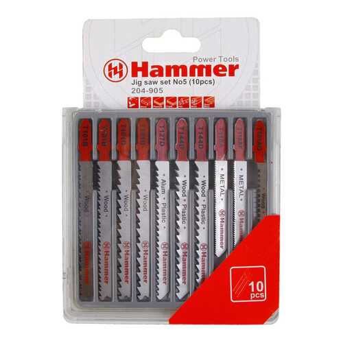 Набор пилок для лобзика Hammer Flex 204-905 JG WD-PL-MT (30576)