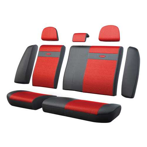 Комплект чехлов на сиденья Autoprofi TRS-002G BK/RD