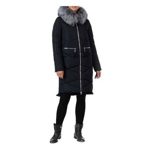 Пуховик-пальто женский WINTERRA 18-361 синий 42 RU