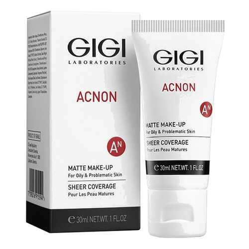 Крем-тон матирующий Gigi AN Matte makeup для проблемной и жирной кожи, 30 мл