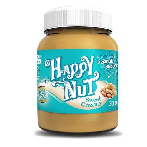 Арахисовая паста Happy Nut Sweet Creamy сладкая