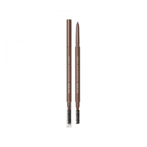 Карандаш для бровей Eco Soul Skinny Brow Pencil 01 Natural Brown