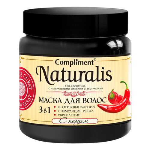 Маска для волос Compliment Naturalis 3 в 1 с перцем 500 мл
