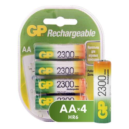 Аккумуляторная батарея GP AA 230AAHC 4 шт