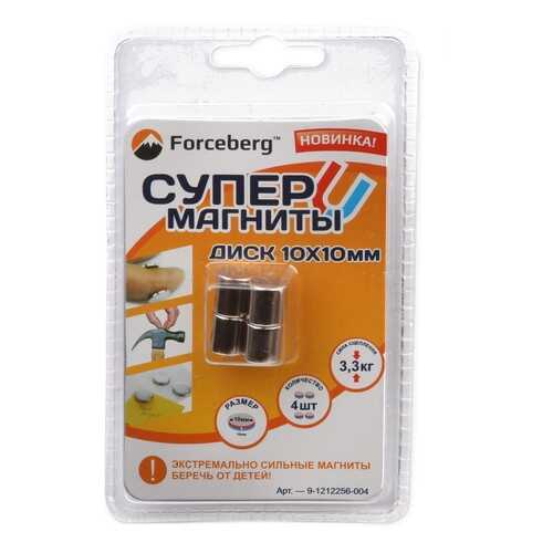 Неодимовый магнит Forceberg диск 10х10мм, 4шт